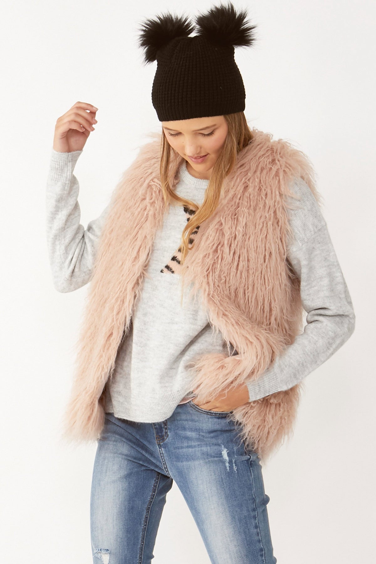 [TEST] Kids Felicity Faux Fur Vest