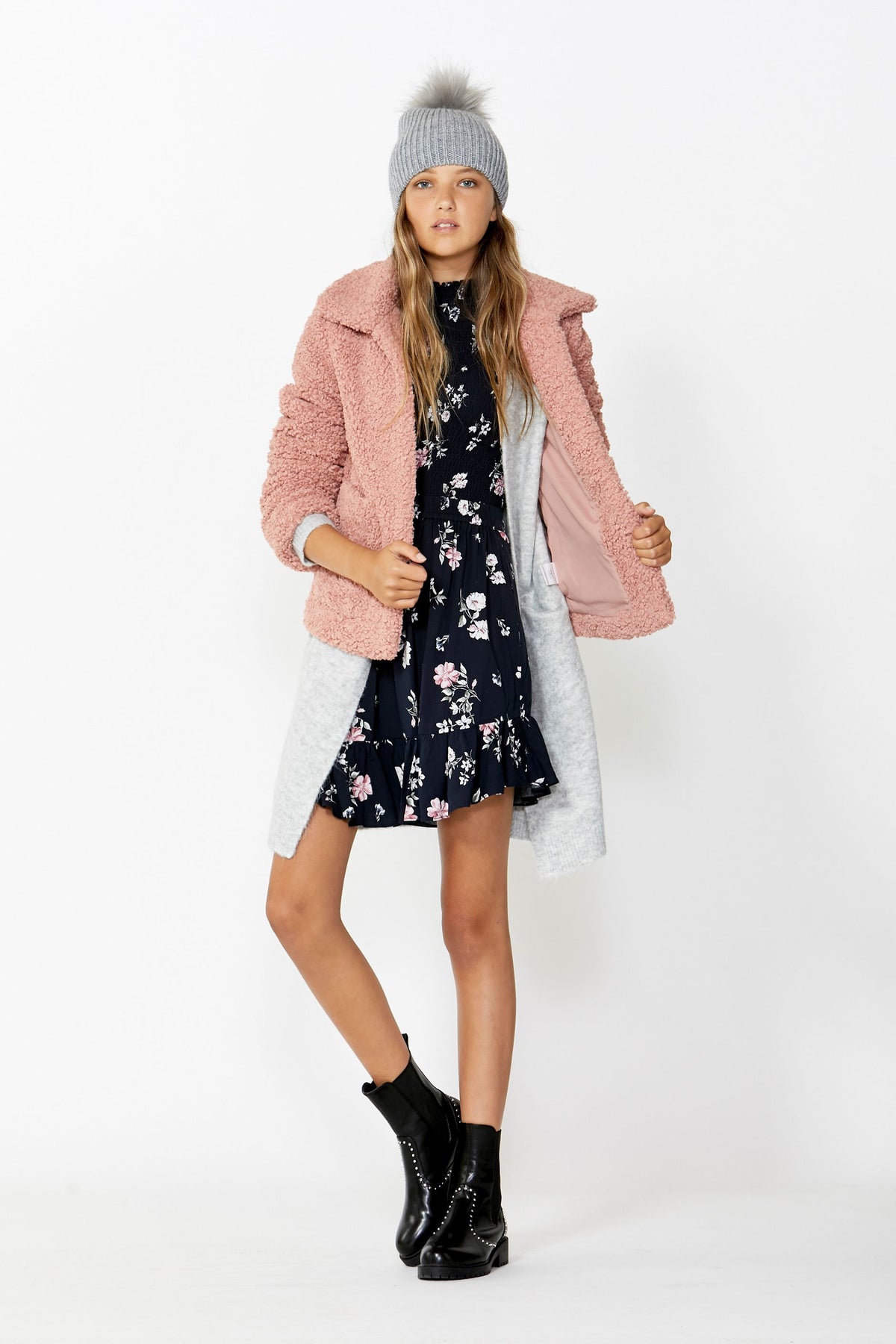 [TEST] Kids Eliza Shirred Print Dress