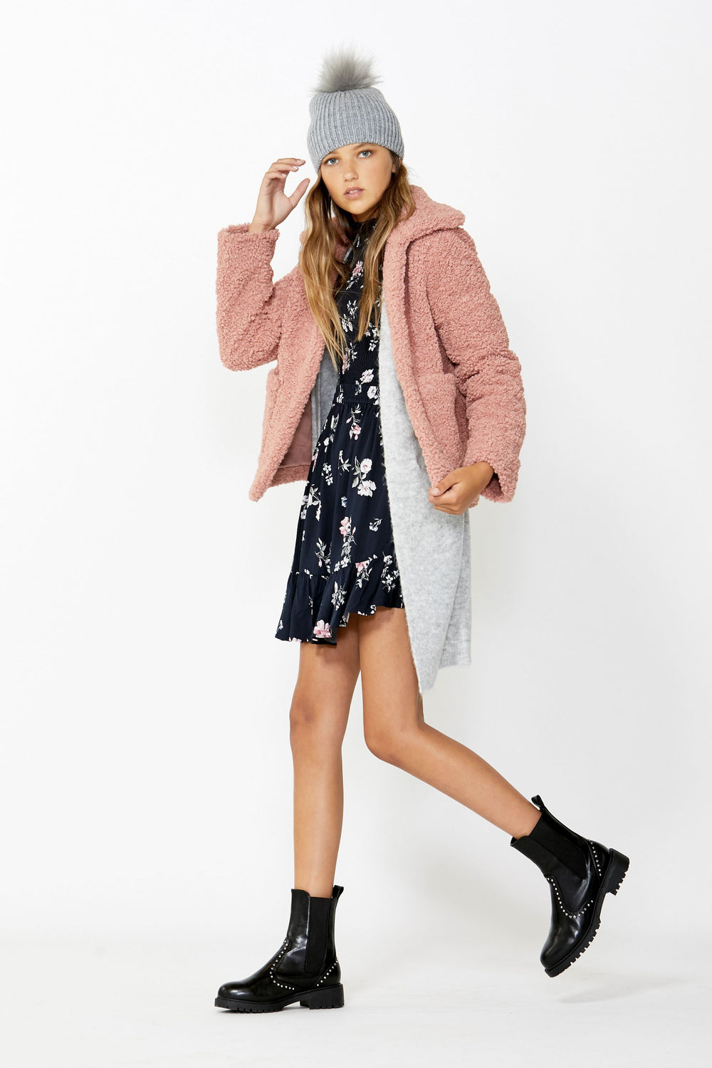 [TEST] Kids Eliza Shirred Print Dress