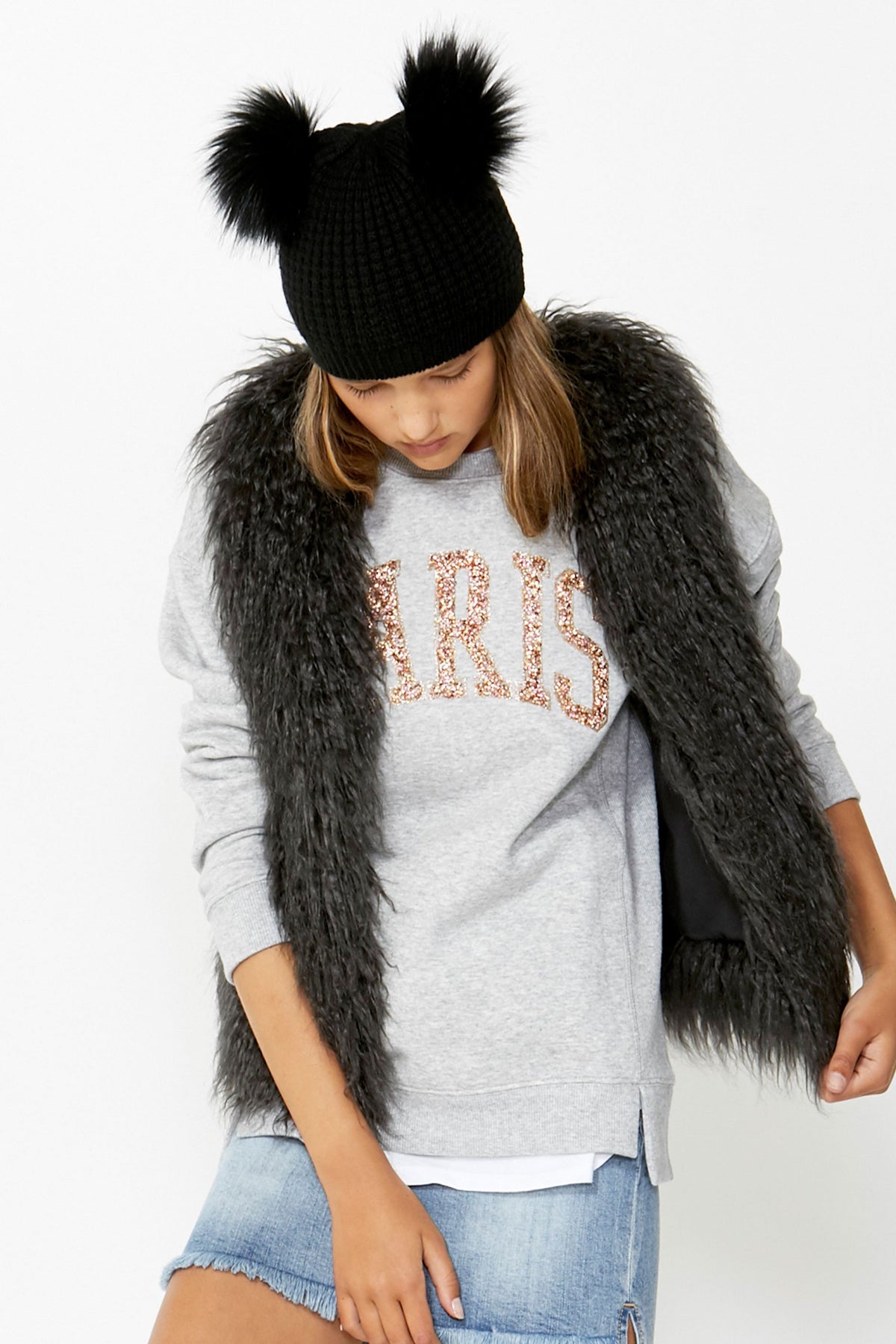 [TEST] Kids Paris Stepped Hem Sweat