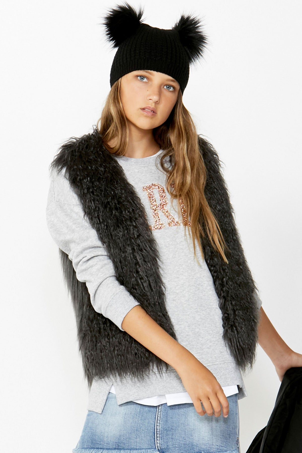[TEST] Kids Paris Stepped Hem Sweat