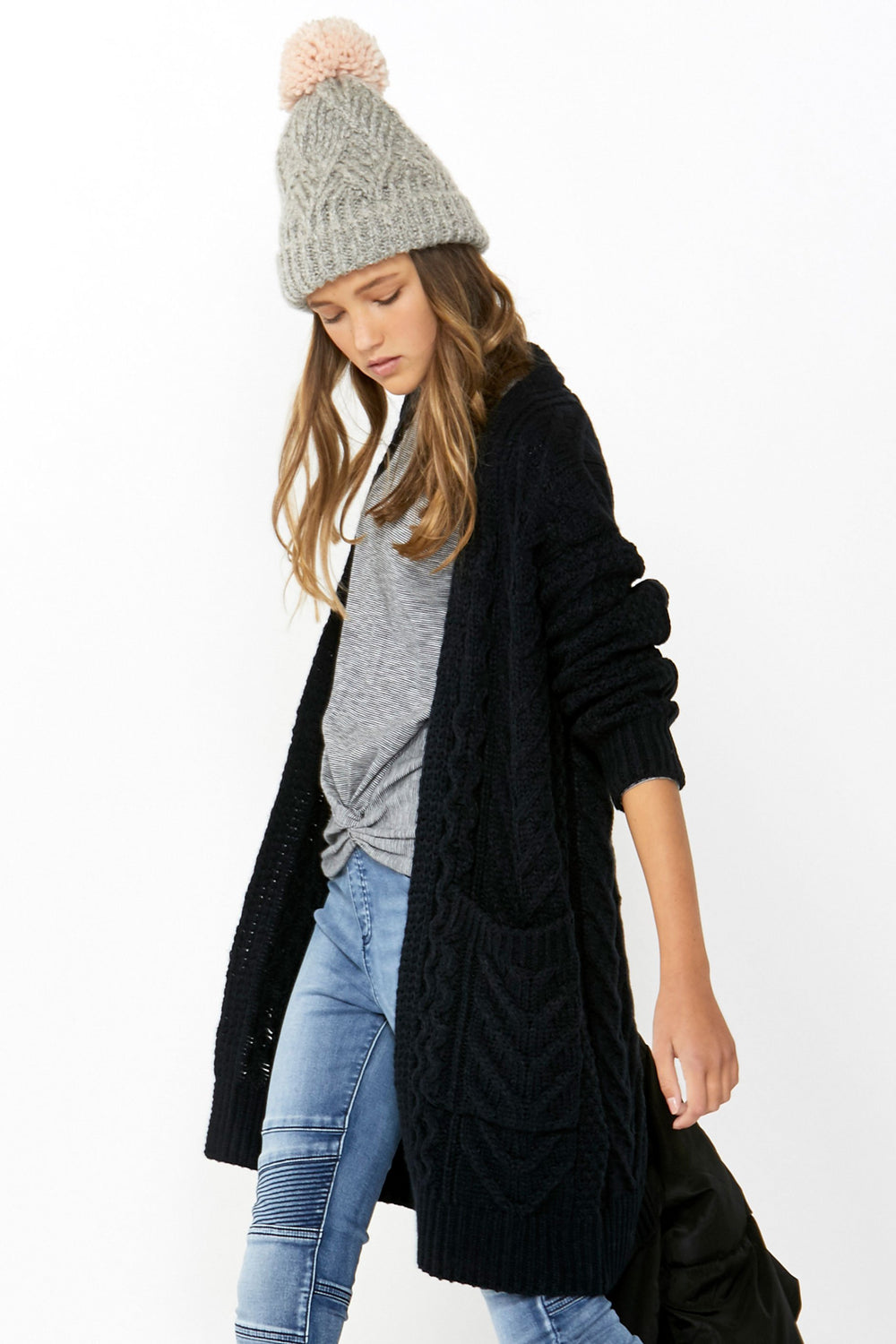 [TEST] Kids Tyla Cable Knit Cardi