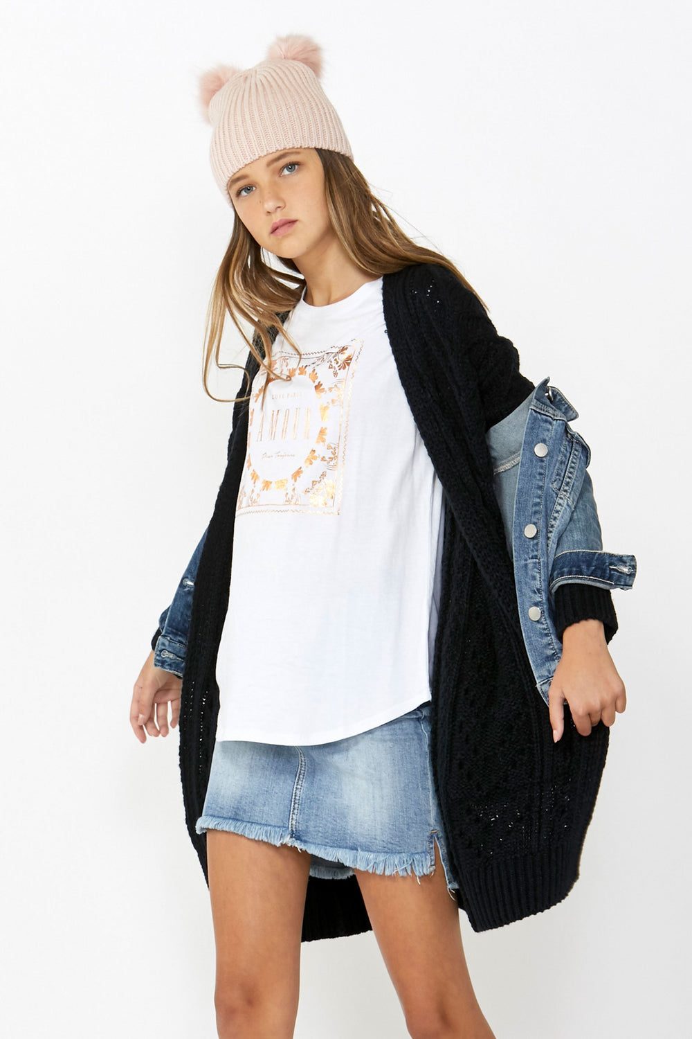 [TEST] Kids Amour Scarf Print Tee