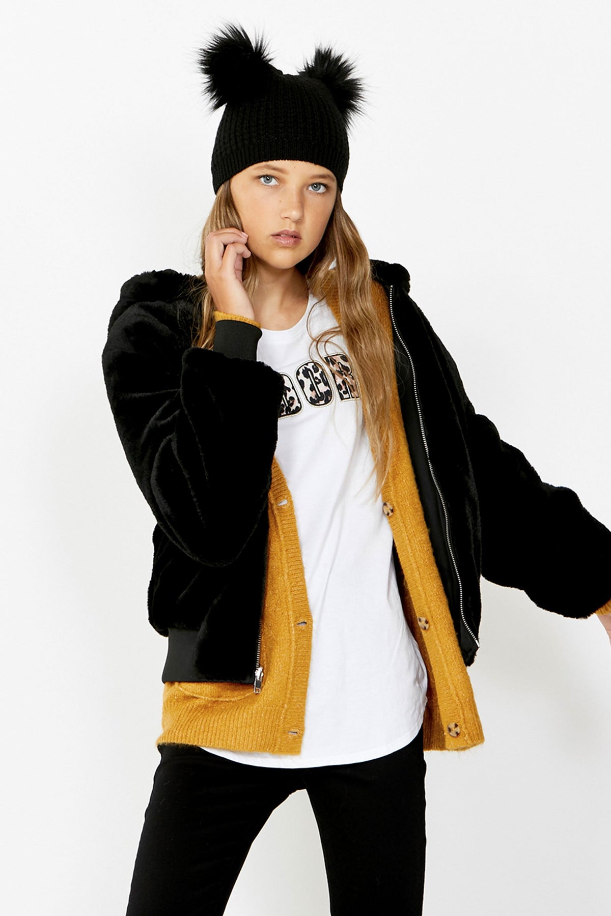 [TEST] Kids Betsy Teddy Fur Jacket
