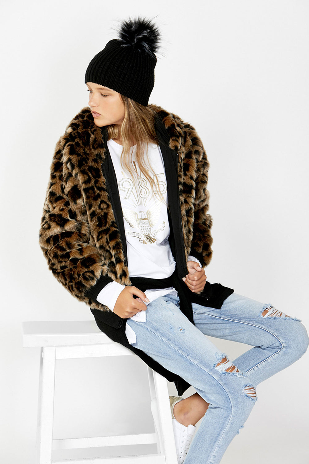 [TEST] Kids Lurex 1985 LS Slouch Tee