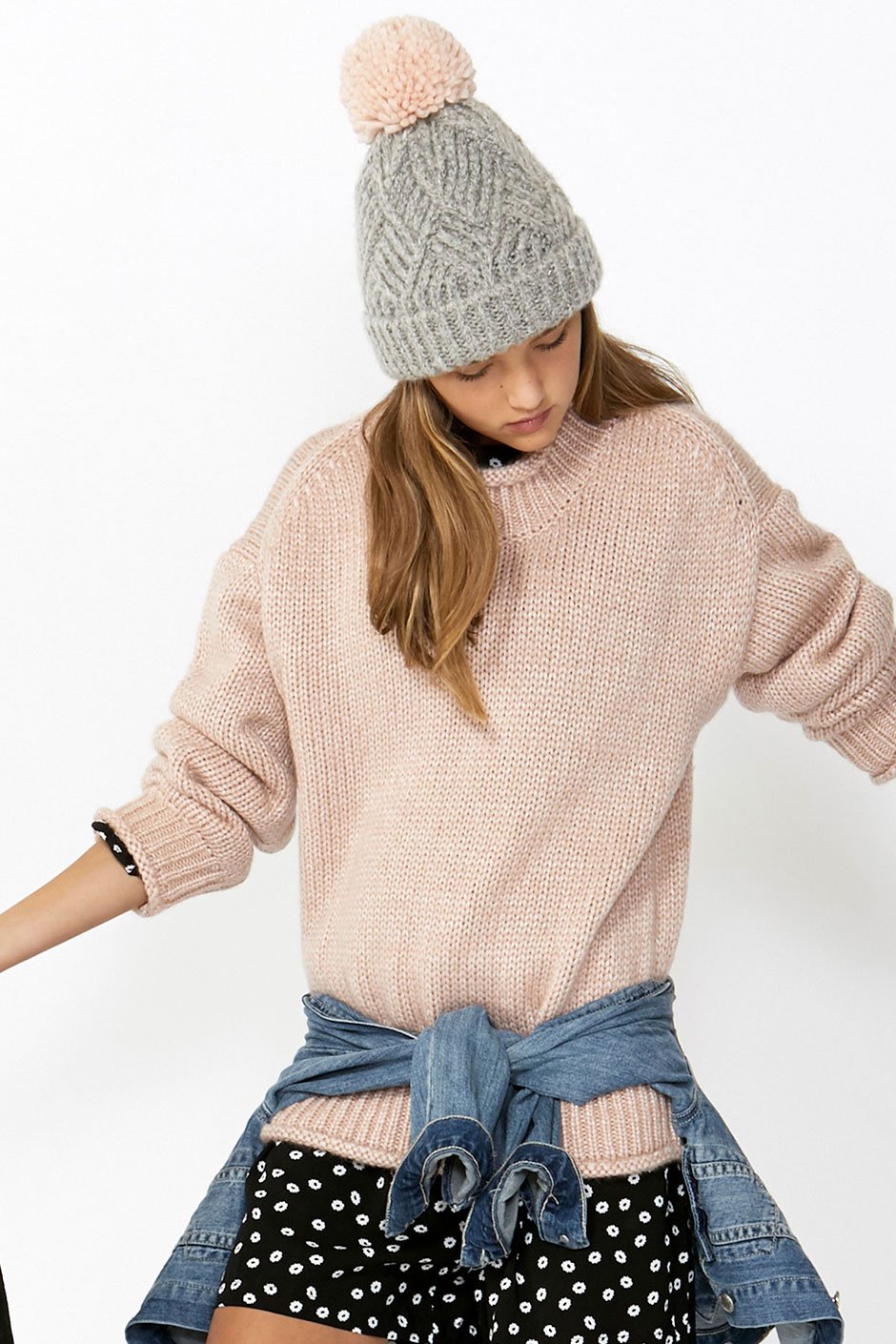 [TEST] Kids Pearl Weave Beanie