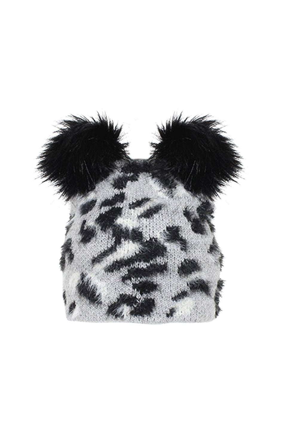 [TEST] Kids Cheetah Double Pom Beanie