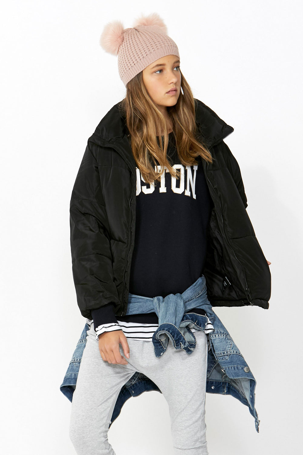 [TEST] Kids Boston Stepped Hem Sweat