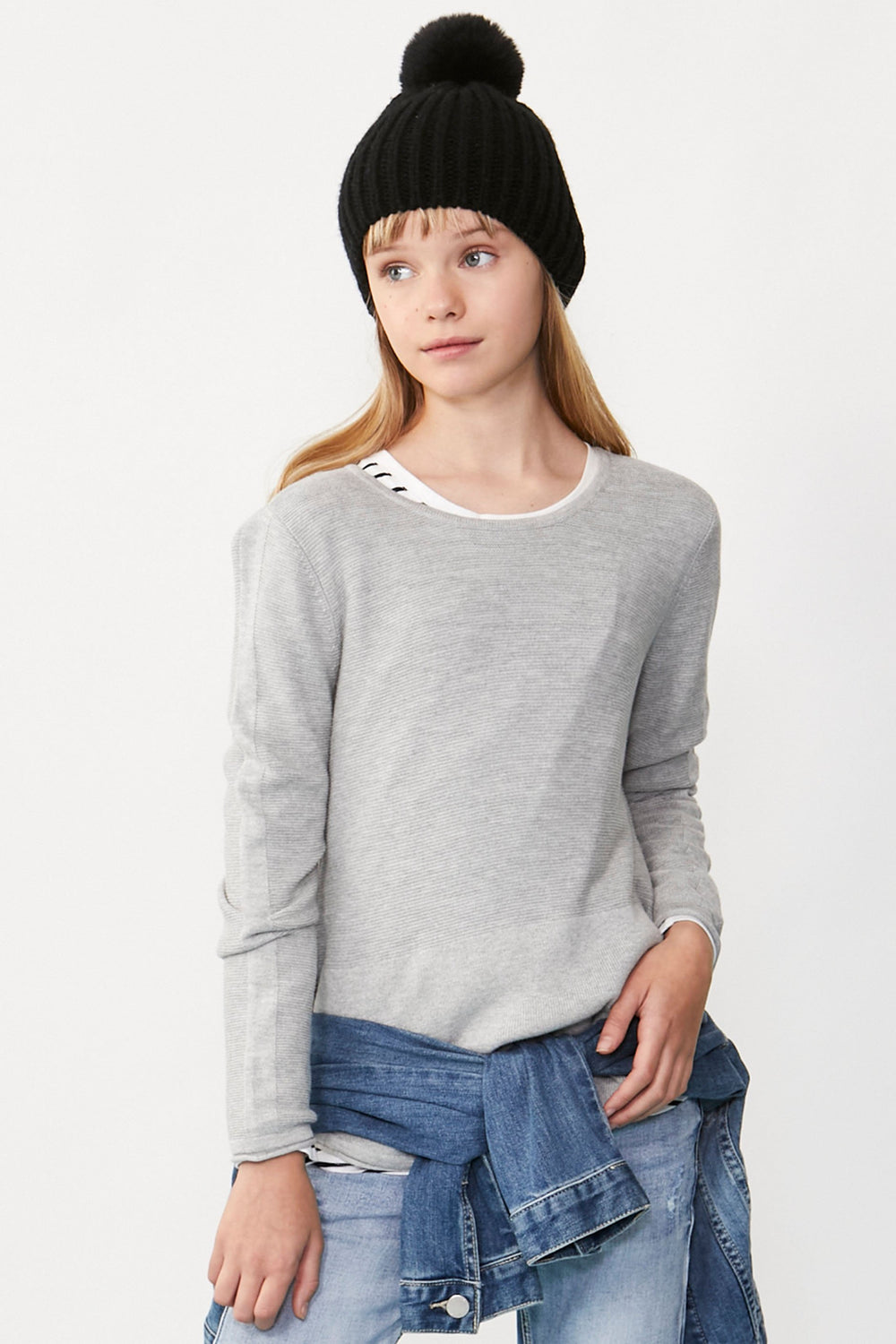 [TEST] Girls Lily Curved Hem Jumper