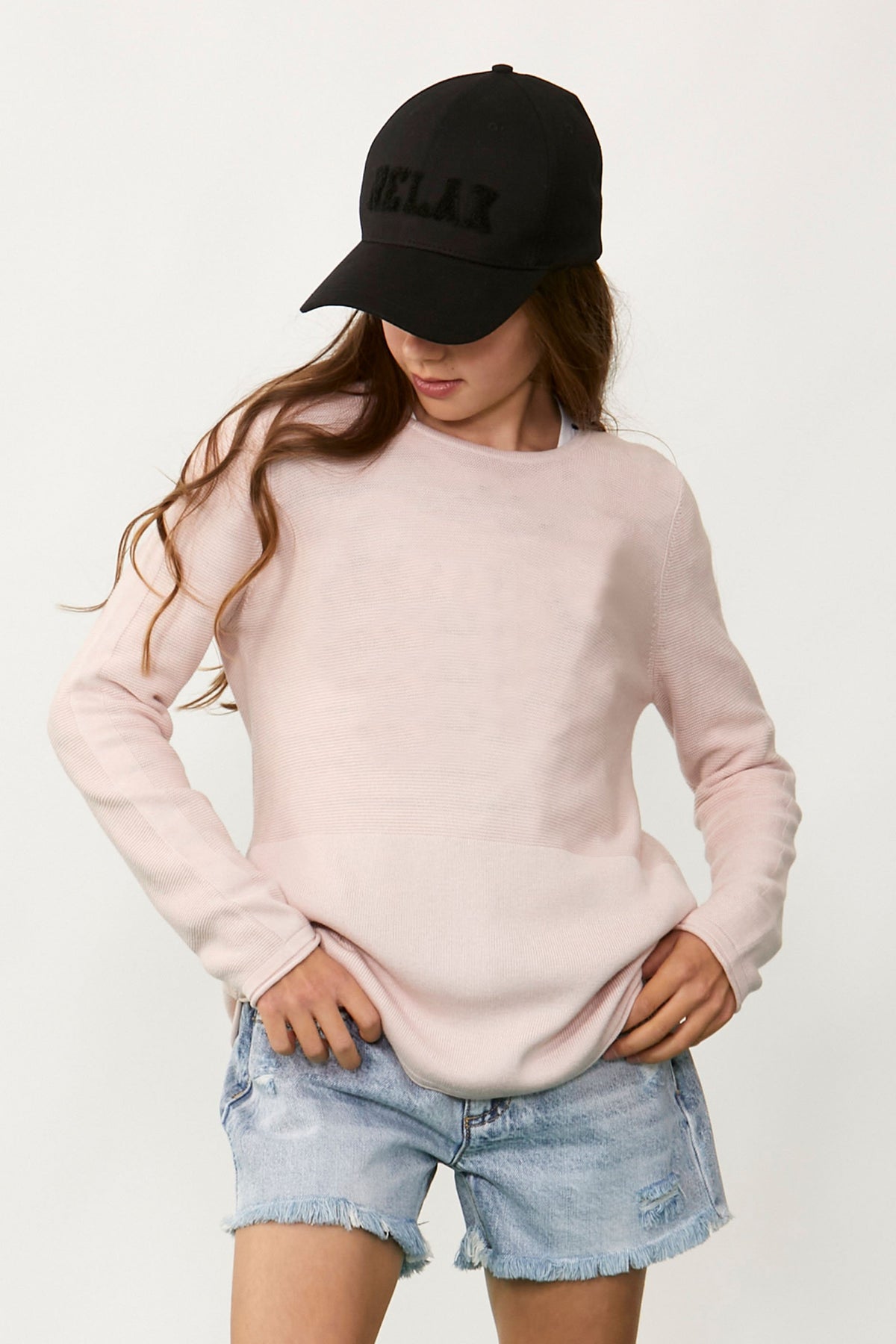 [TEST] Girls Lily Curved Hem Jumper