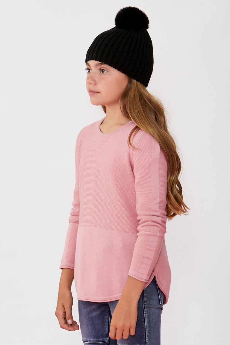 [TEST] Girls Lily Curved Hem Jumper