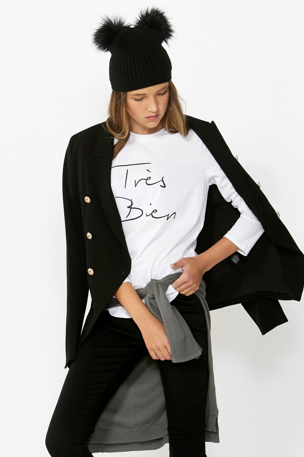 [TEST] Kids Tres Bien Long Sleeve Tee