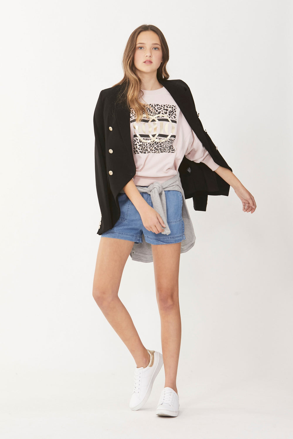[TEST] Kids Soho Cropped Crew Sweat