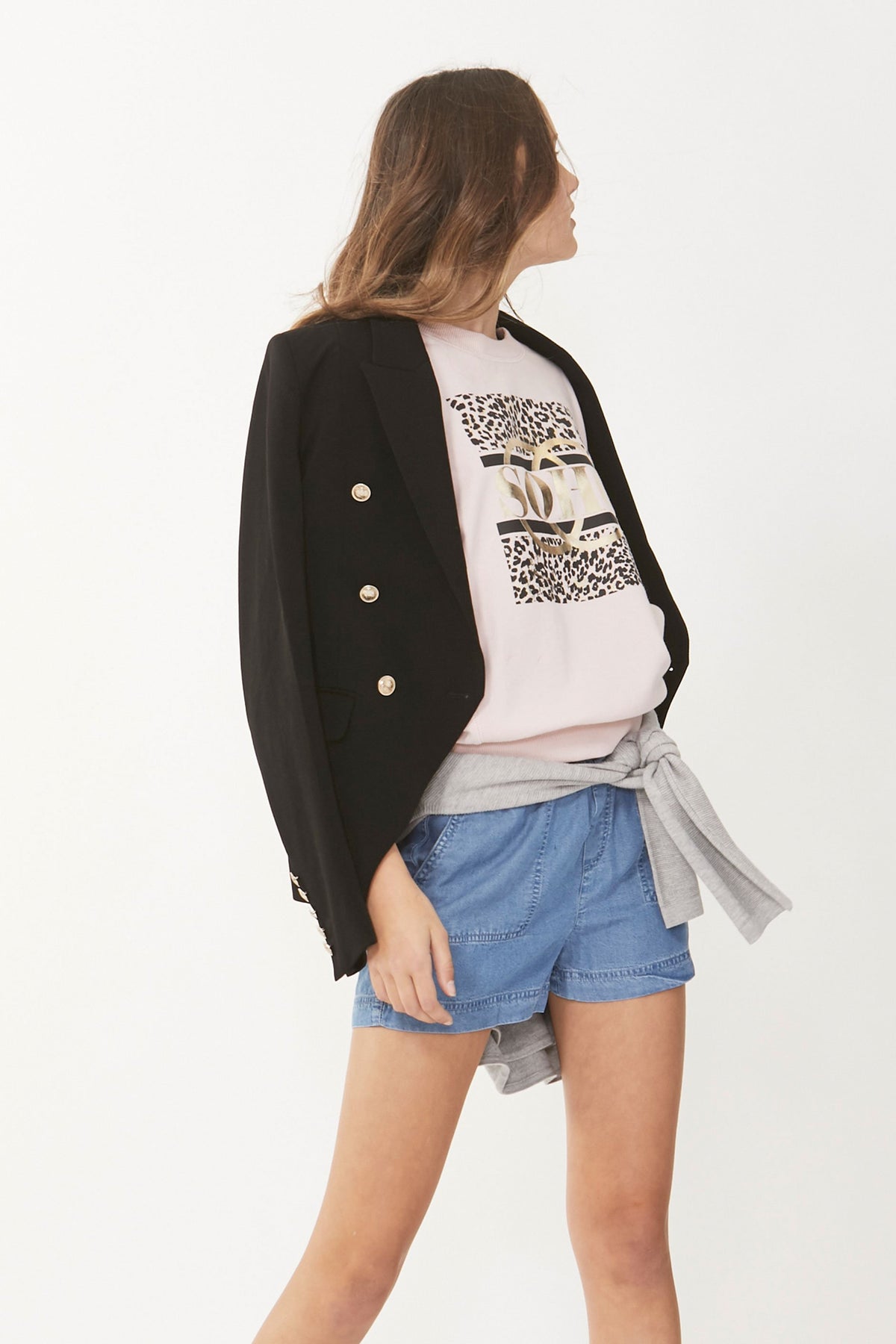 [TEST] Kids Soho Cropped Crew Sweat
