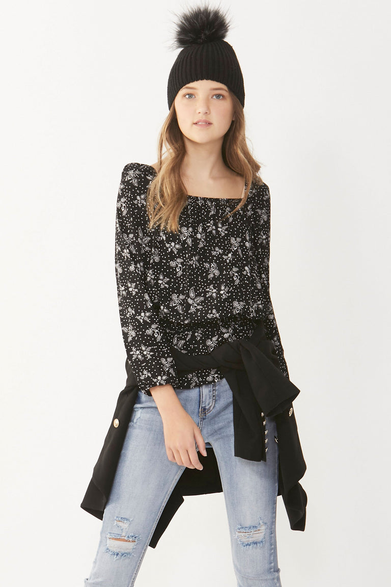 [TEST] Kids Adeline Shirred Top
