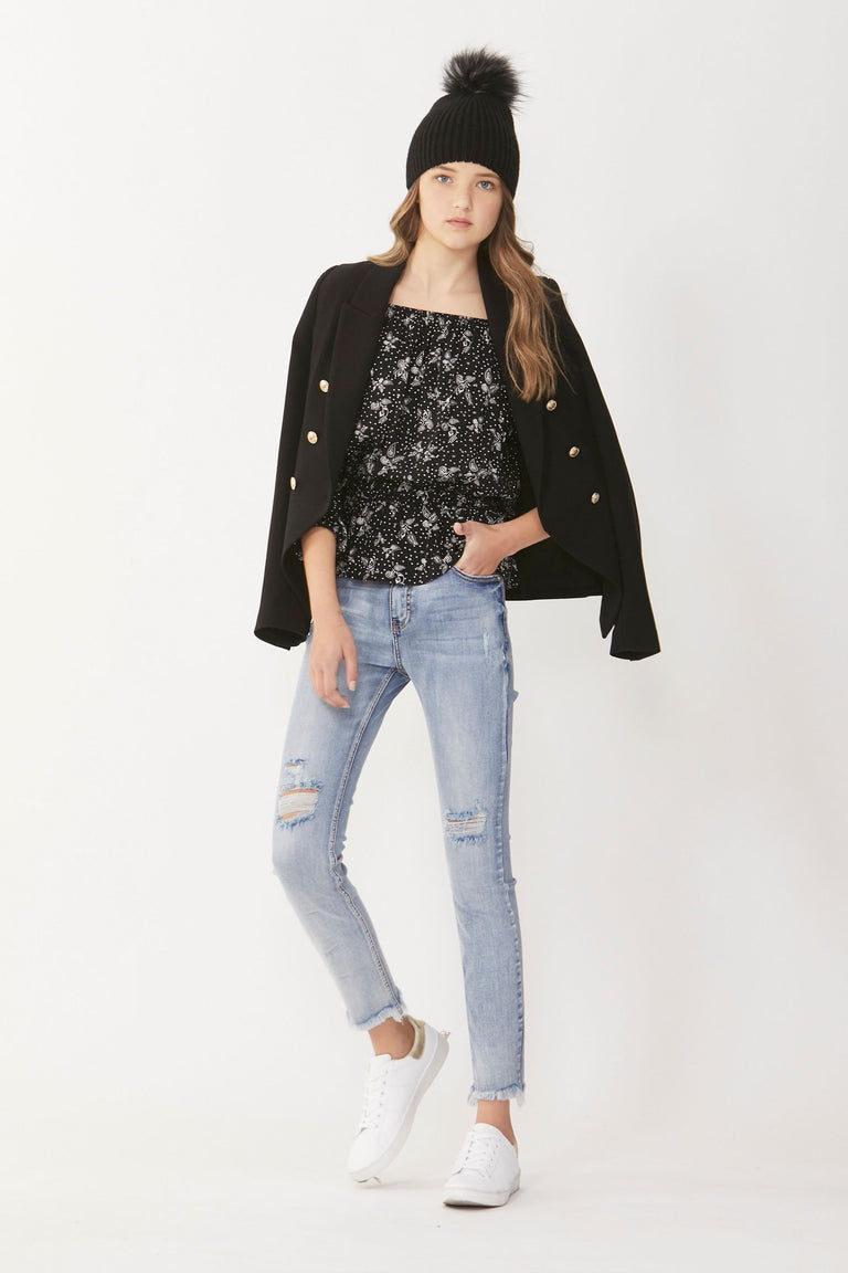 [TEST] Kids Adeline Shirred Top