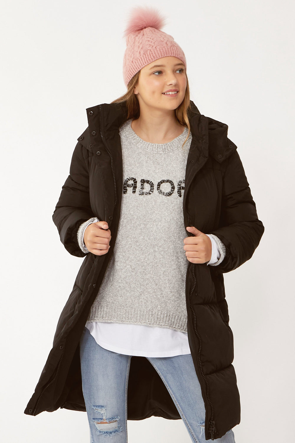 [TEST] Kids Rylee Text Knit