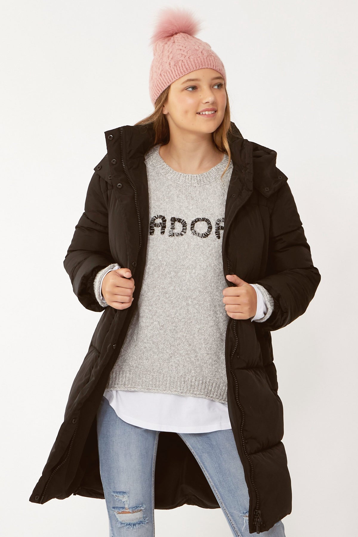 [TEST] Kids Rylee Text Knit
