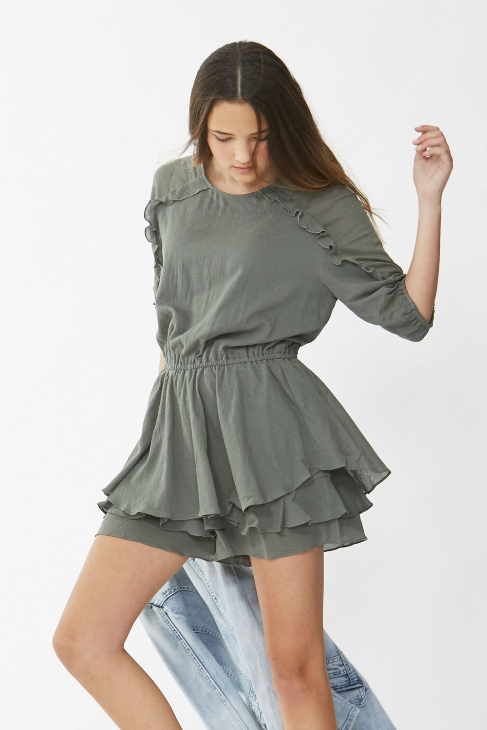 [TEST] Kids Rose Ruffle Playsuit