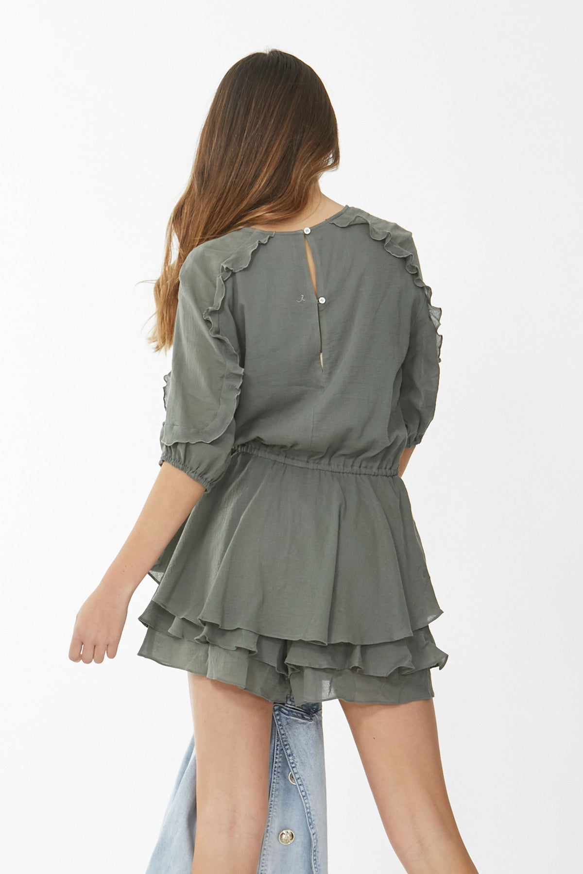 [TEST] Kids Rose Ruffle Playsuit