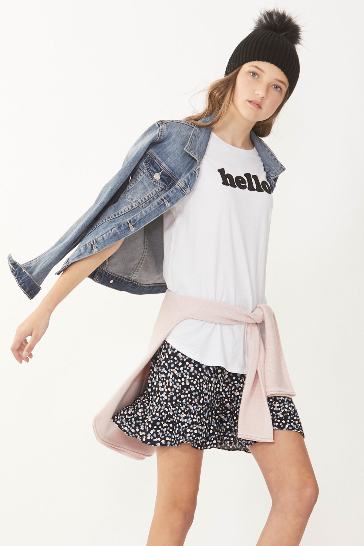[TEST] Kids Hello Applique Tee