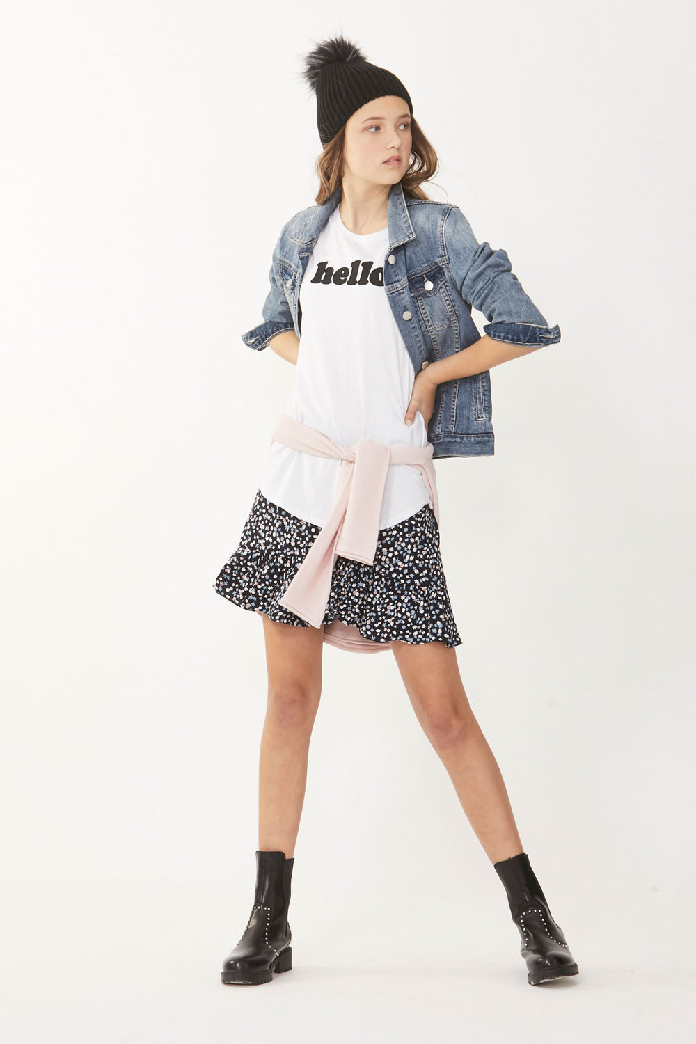 [TEST] Kids Hello Applique Tee