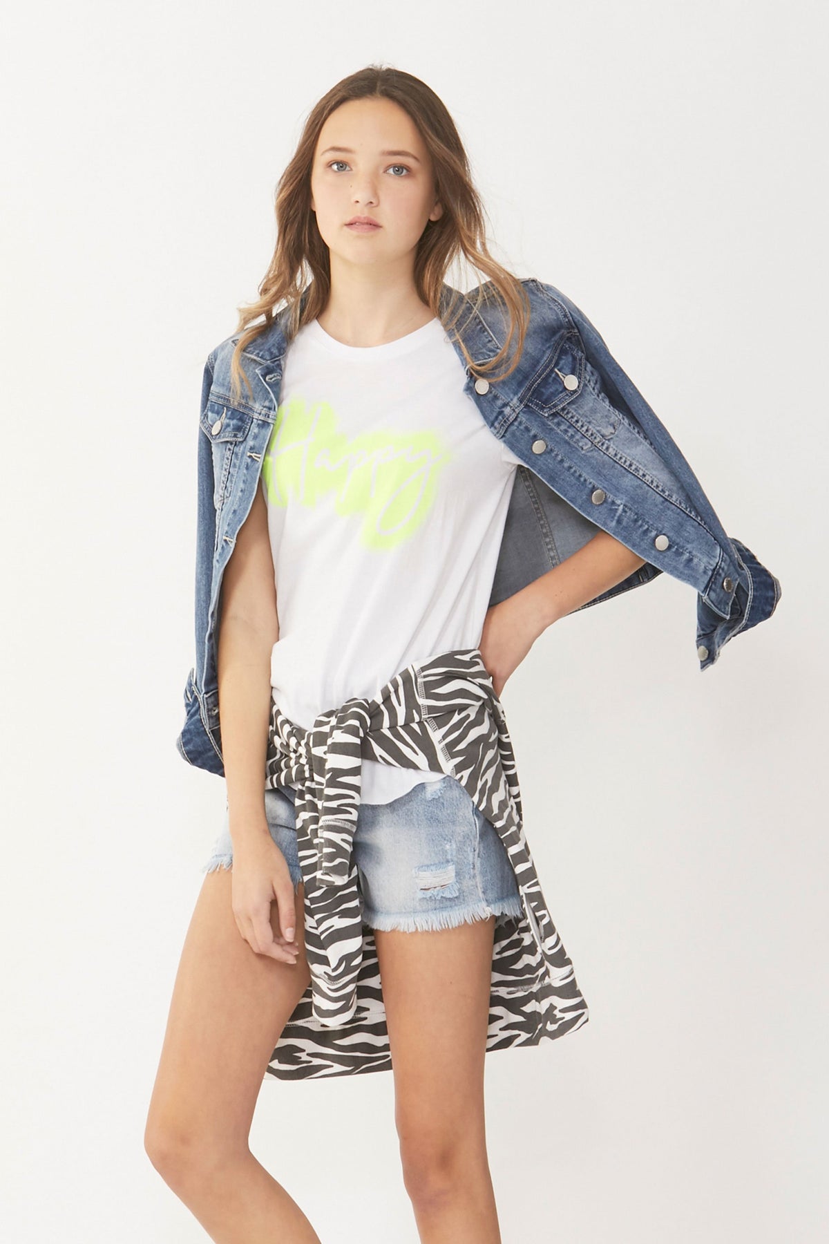 [TEST] Kids Happy Neon Tee