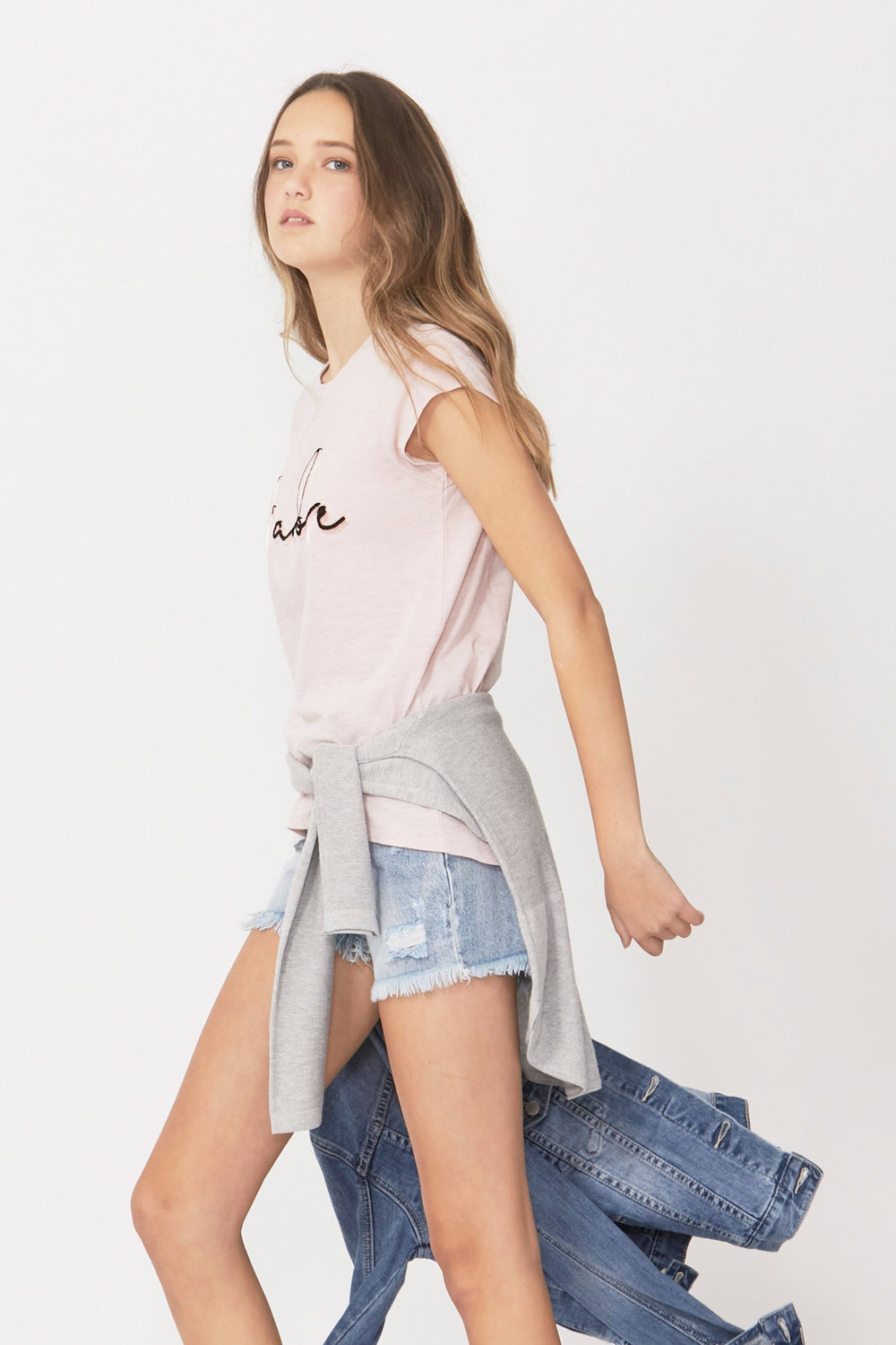 [TEST] Kids J'adore Furry Flocked Tee