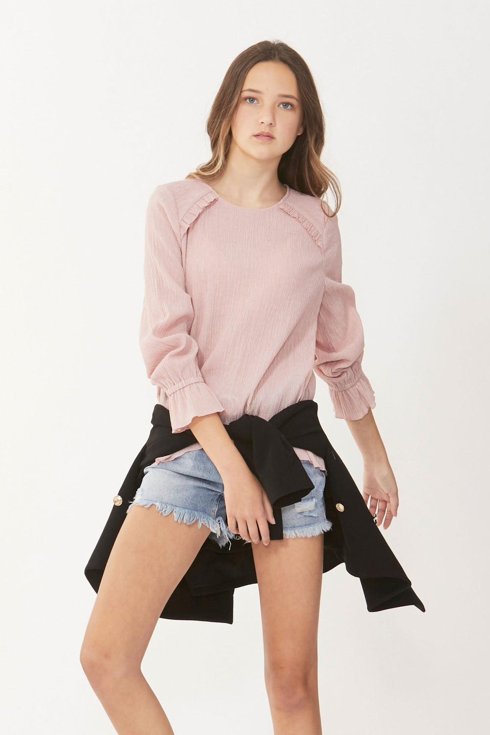 [TEST] Kids Mischa Ruffle Sleeve Top