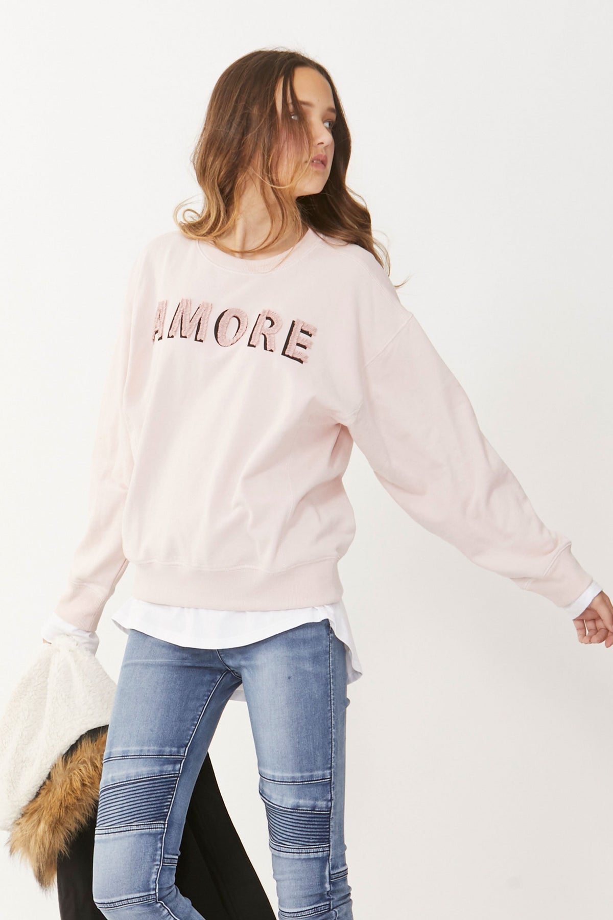 [TEST] Kids Amore Applique Sweat
