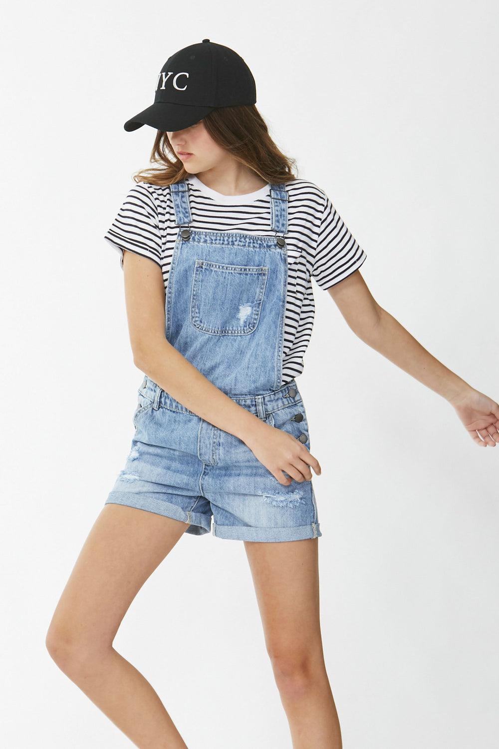 [TEST] Kids Freya Cuffed Stripe Tee