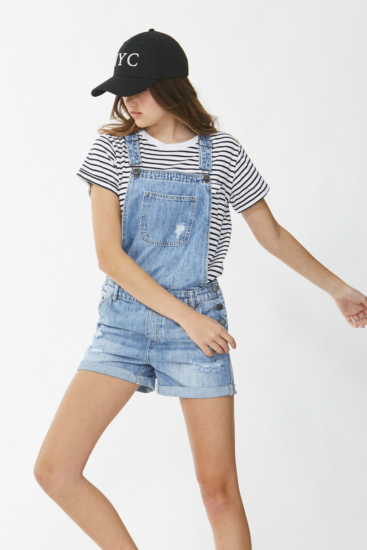[TEST] Kids Freya Cuffed Stripe Tee