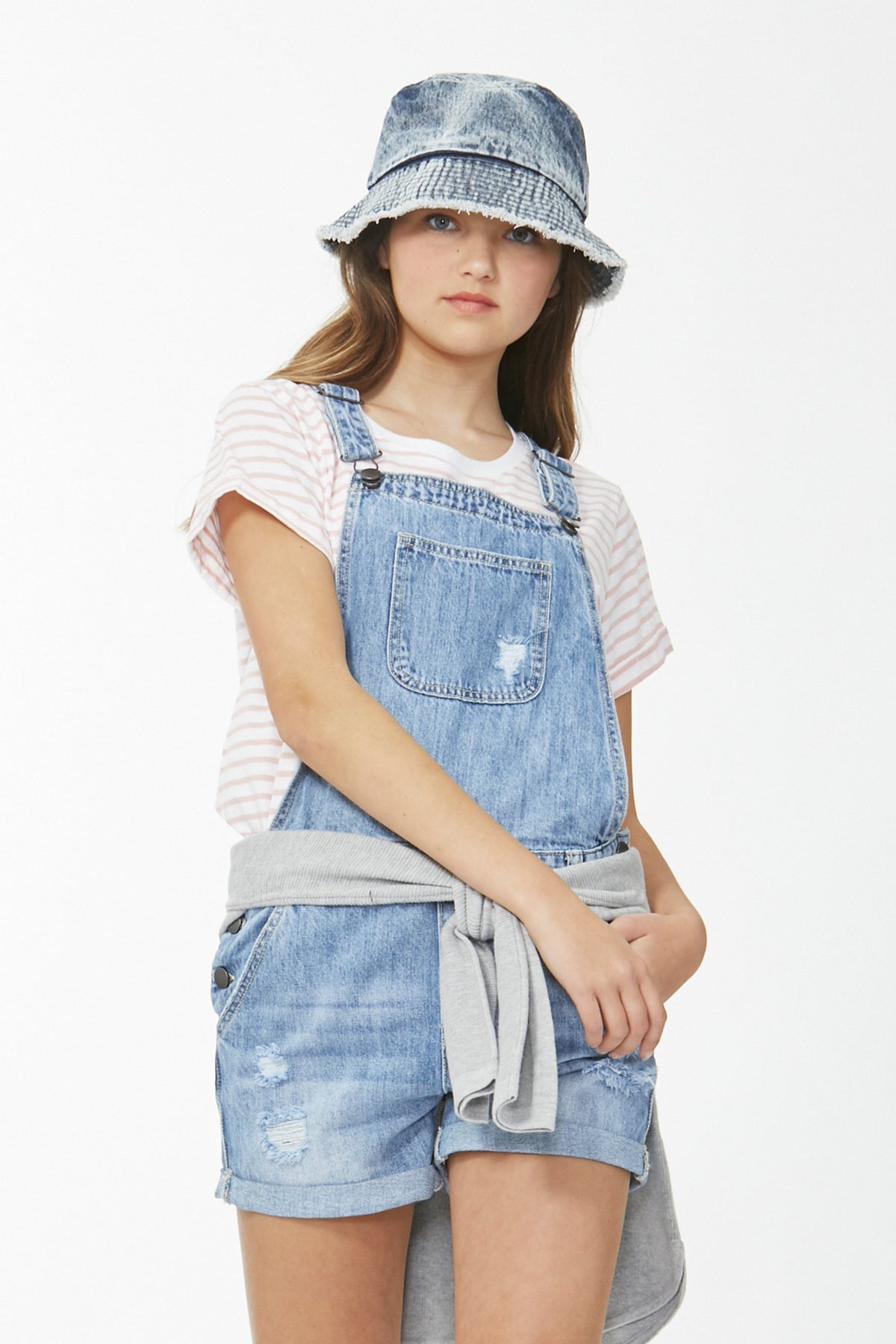 [TEST] Kids Frayed Edge Bucket Hat