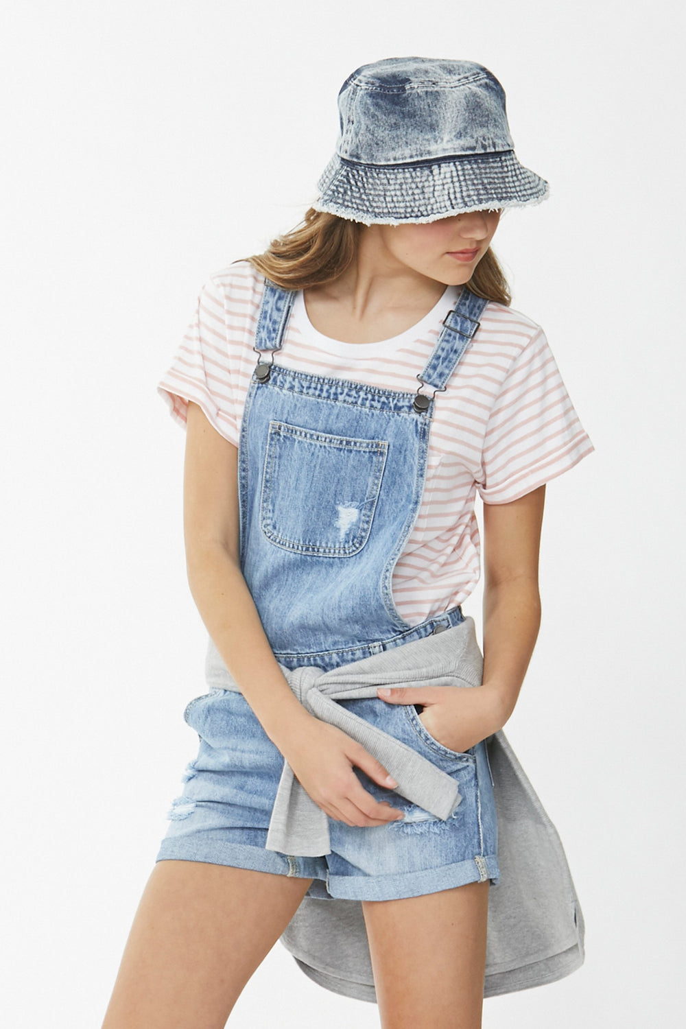 [TEST] Kids Frayed Edge Bucket Hat