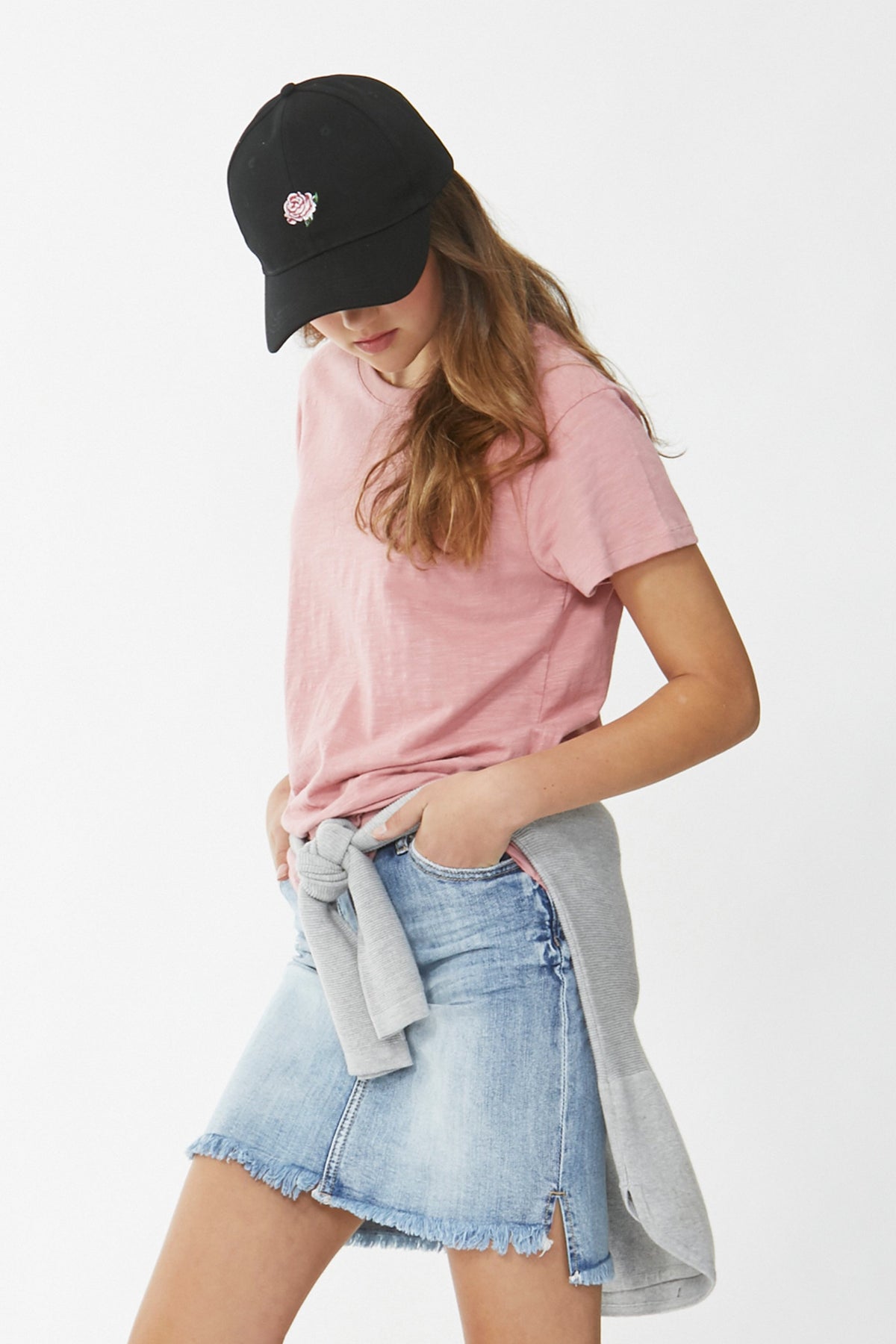 [TEST] Kids Flower Embroidered Cap
