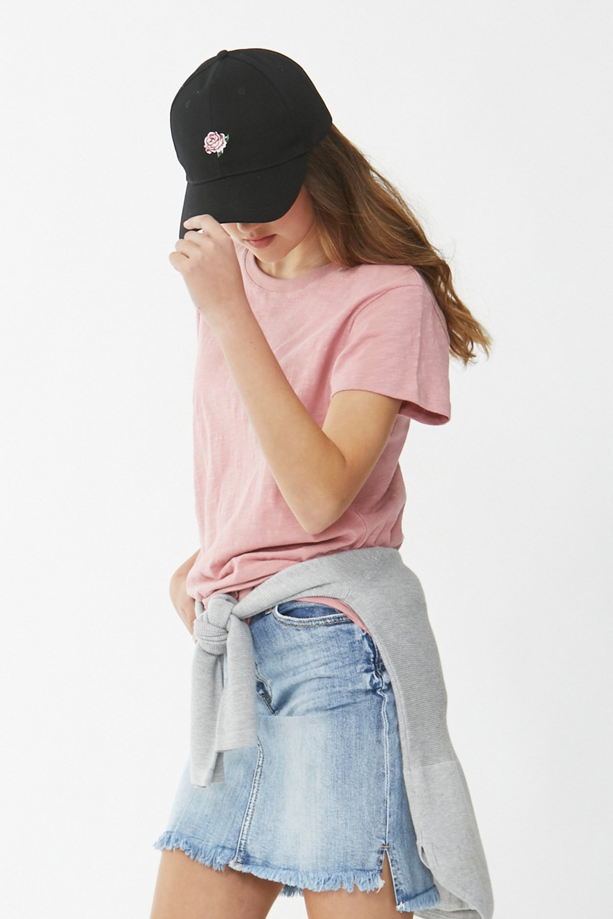 [TEST] Kids Flower Embroidered Cap