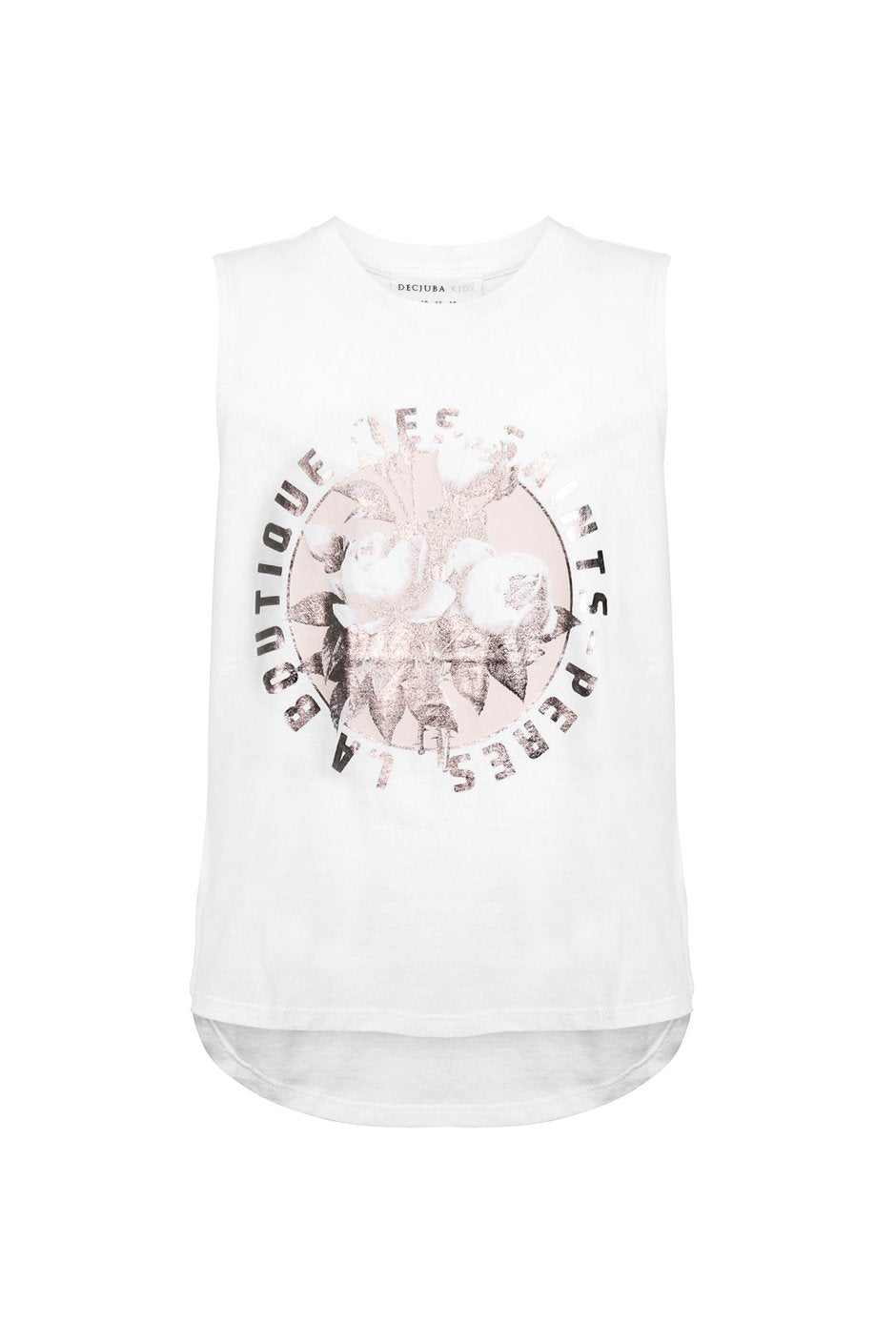 [TEST] Kids Circle Floral Muscle Tank