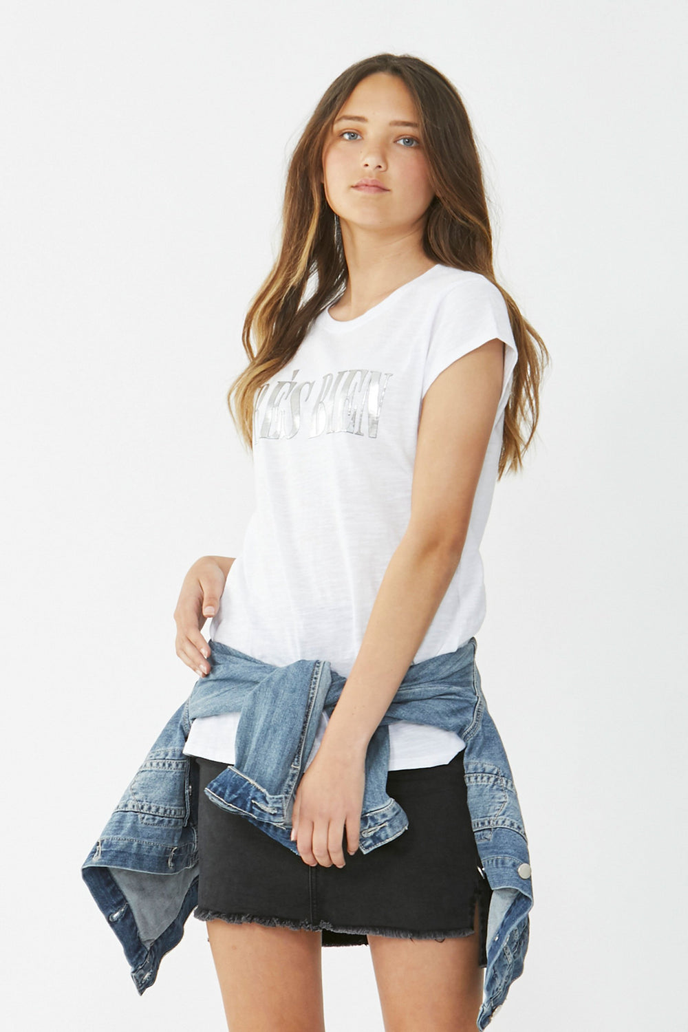 [TEST] Kids Tres Bien Foil Print Tee