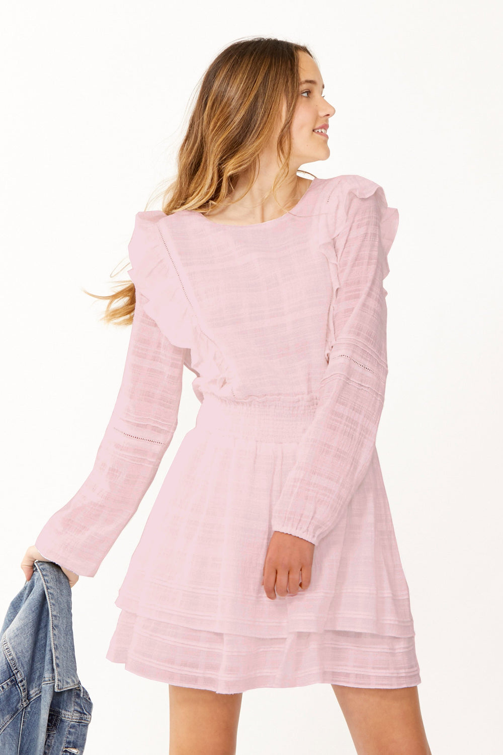 [TEST] Kids Karla Ruffle Trim Dress
