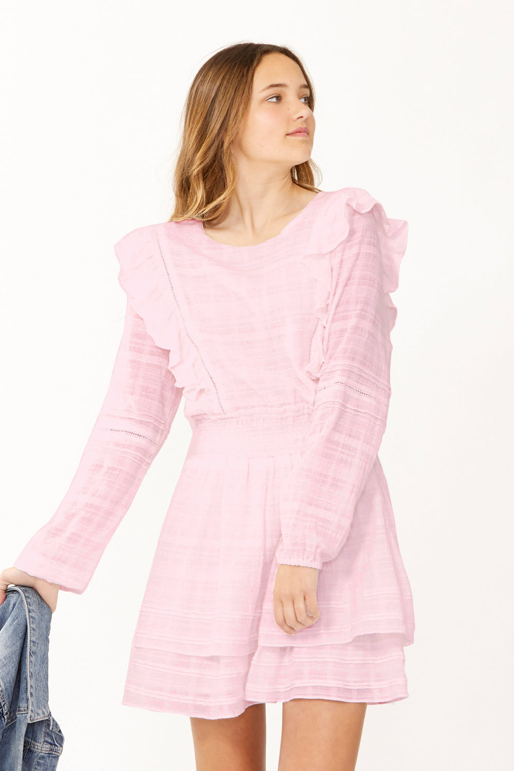 [TEST] Kids Karla Ruffle Trim Dress