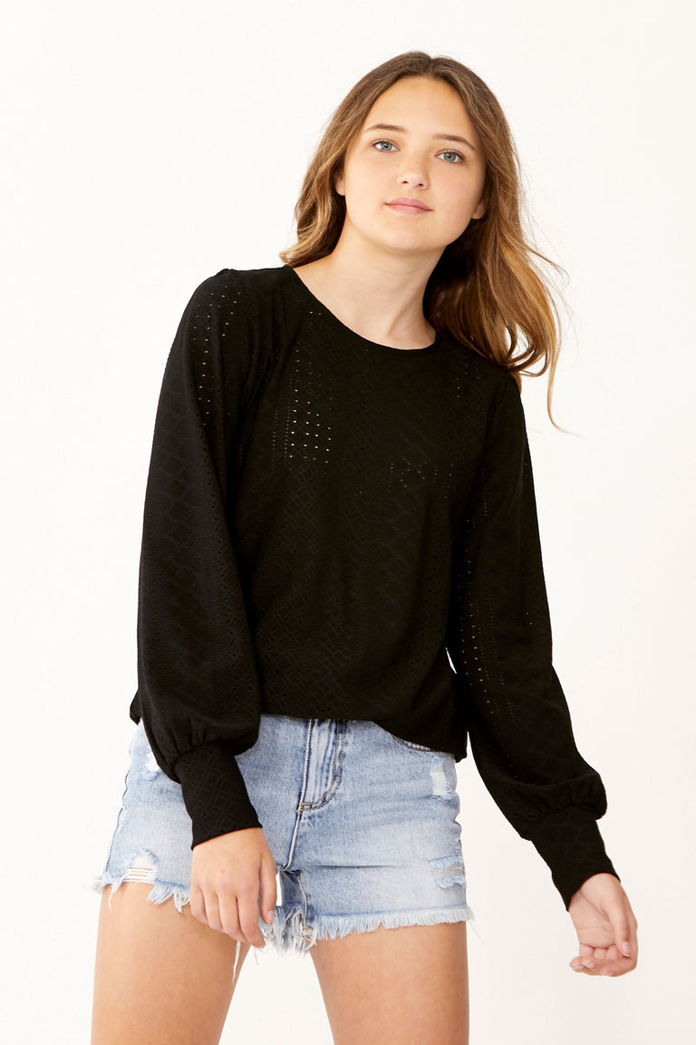 [TEST] Kids Willa Balloon Sleeve Top
