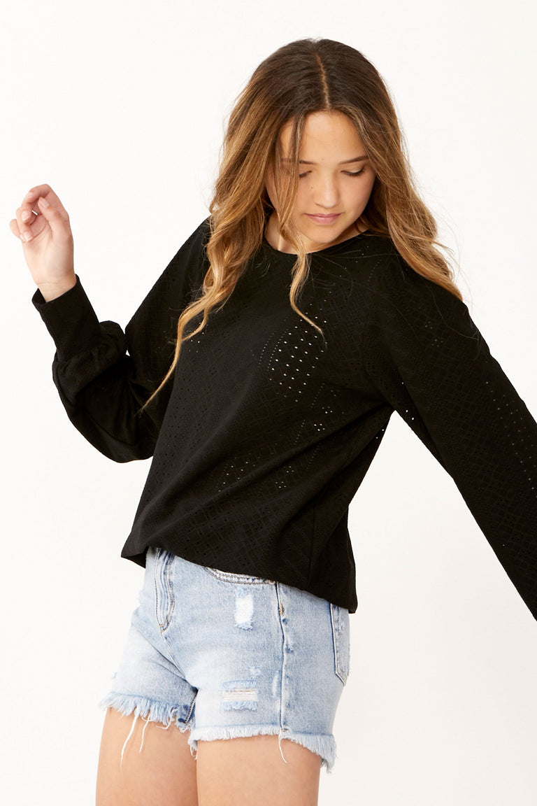 [TEST] Kids Willa Balloon Sleeve Top