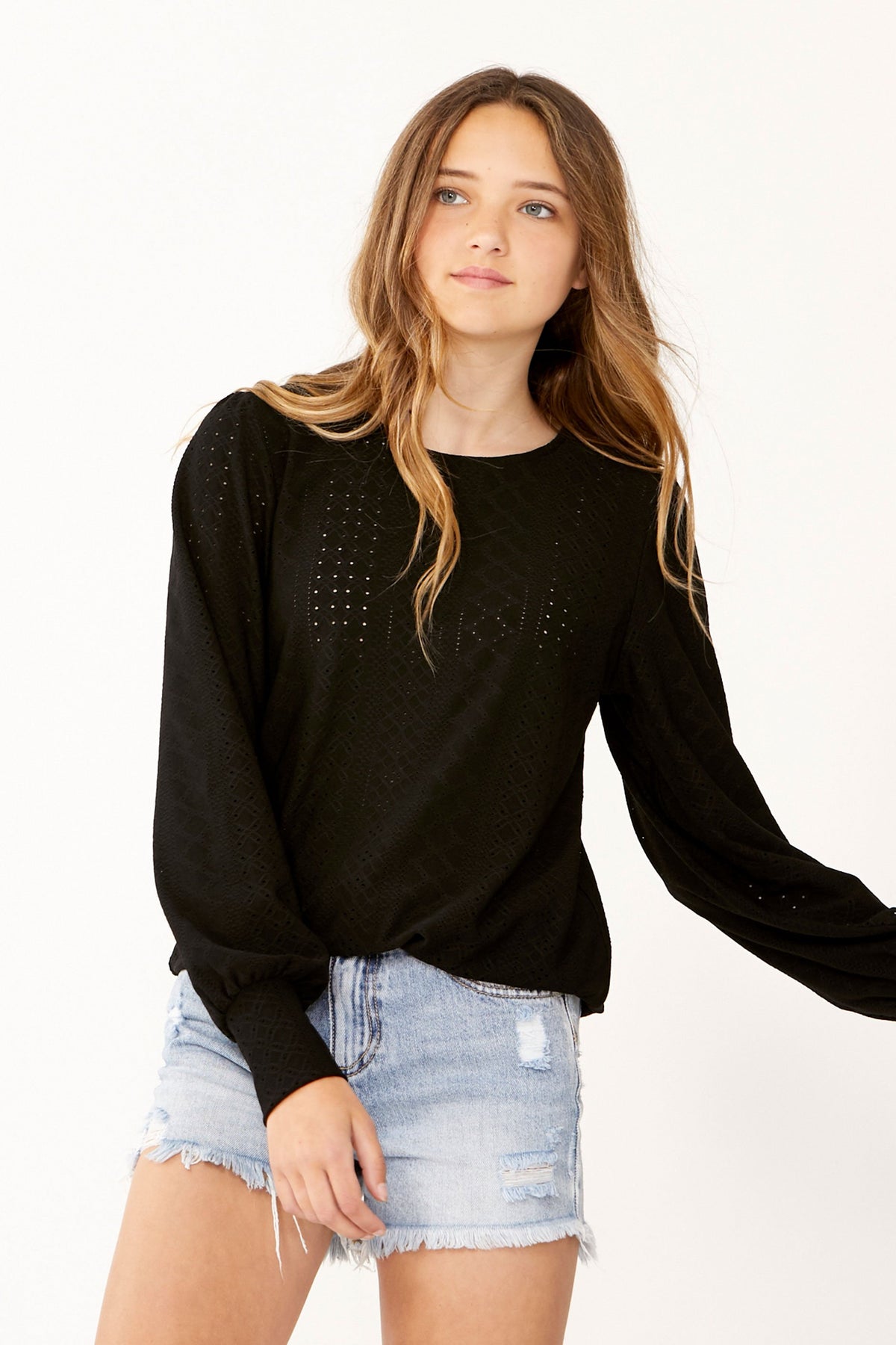 [TEST] Kids Willa Balloon Sleeve Top