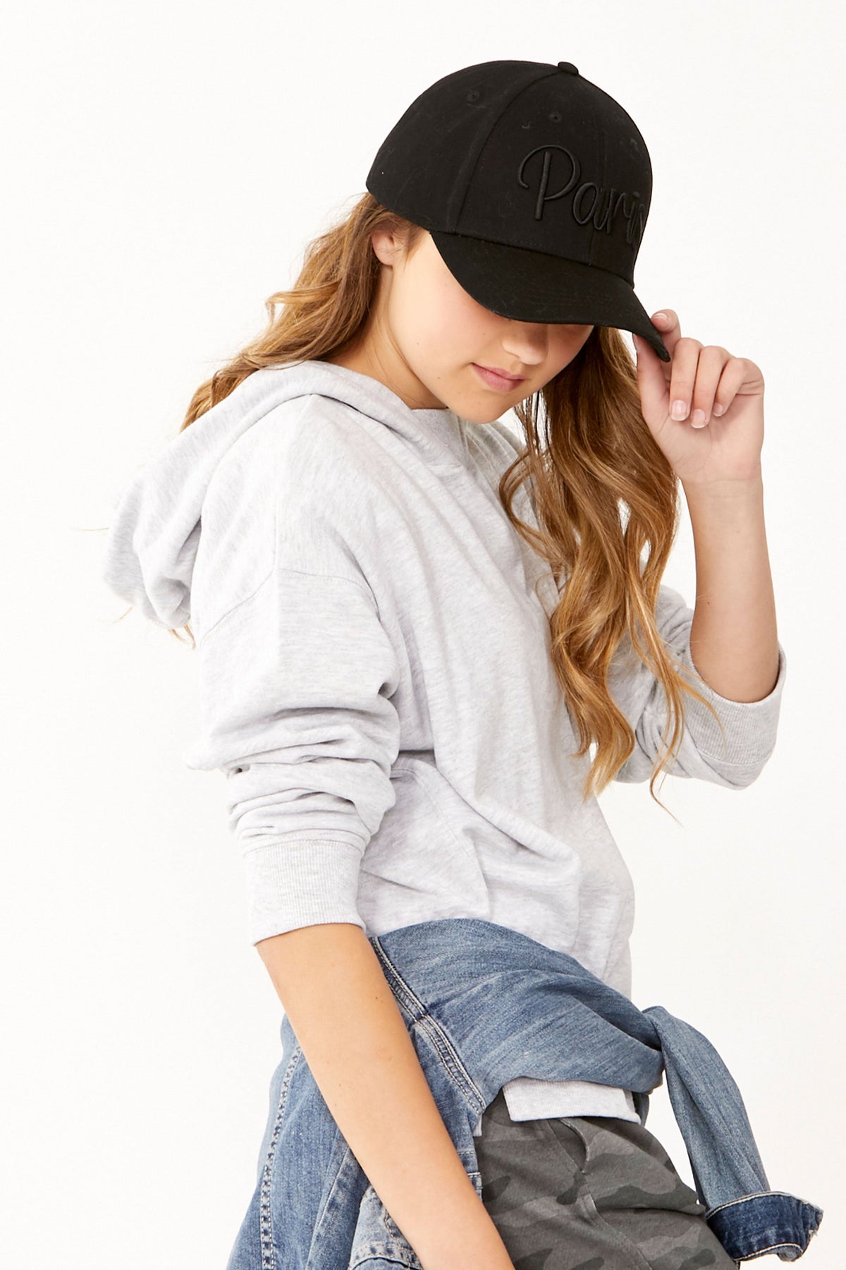 [TEST] Kids Bridie Rib Neck Hoodie