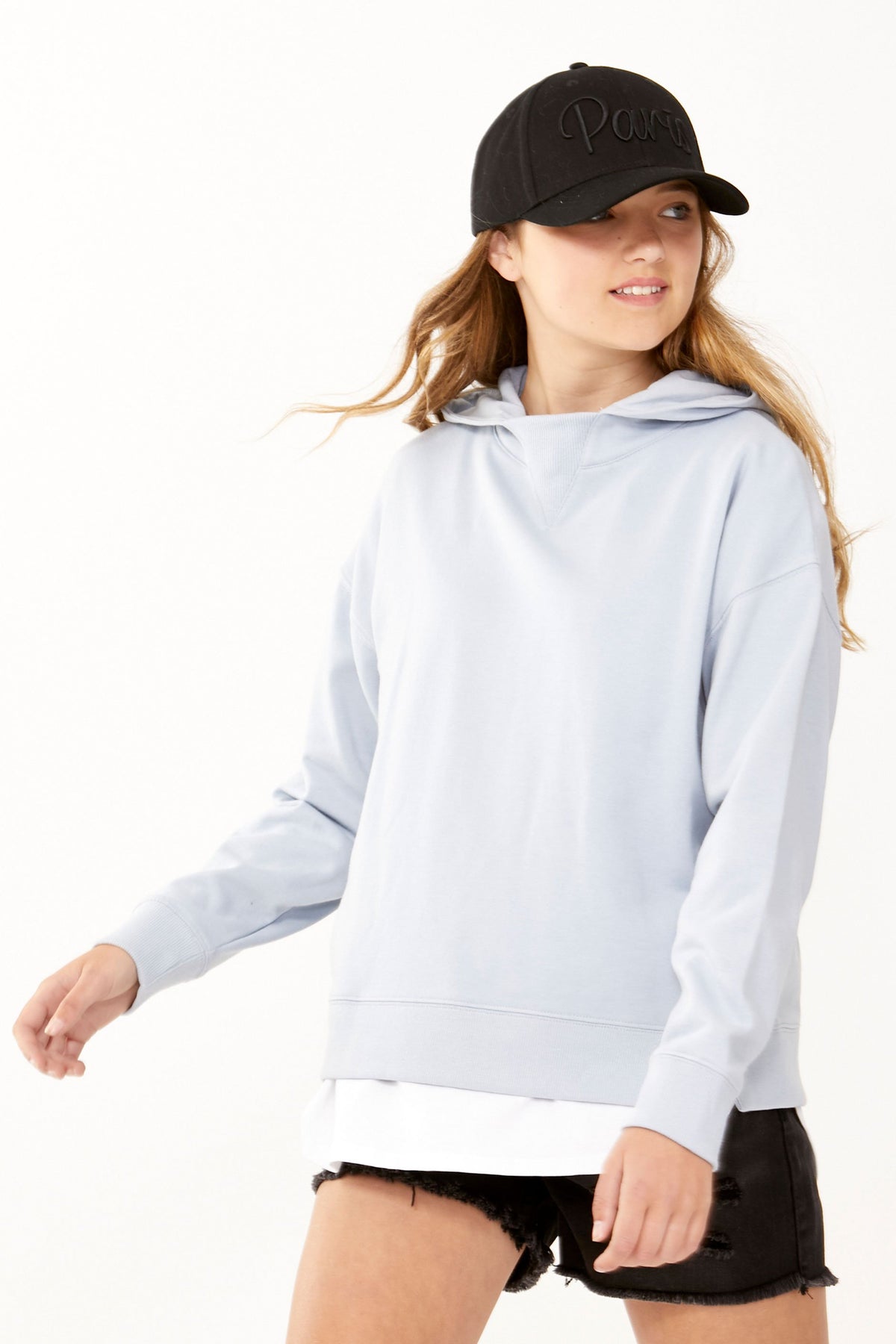 [TEST] Kids Bridie Rib Neck Hoodie