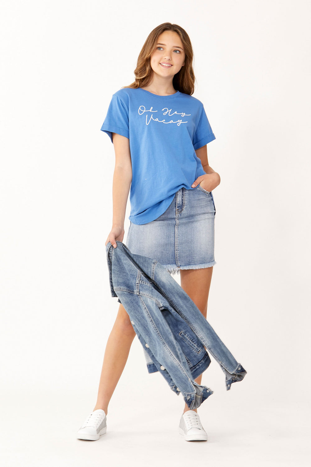 [TEST] Kids Oh Hey Vacay Print Tee