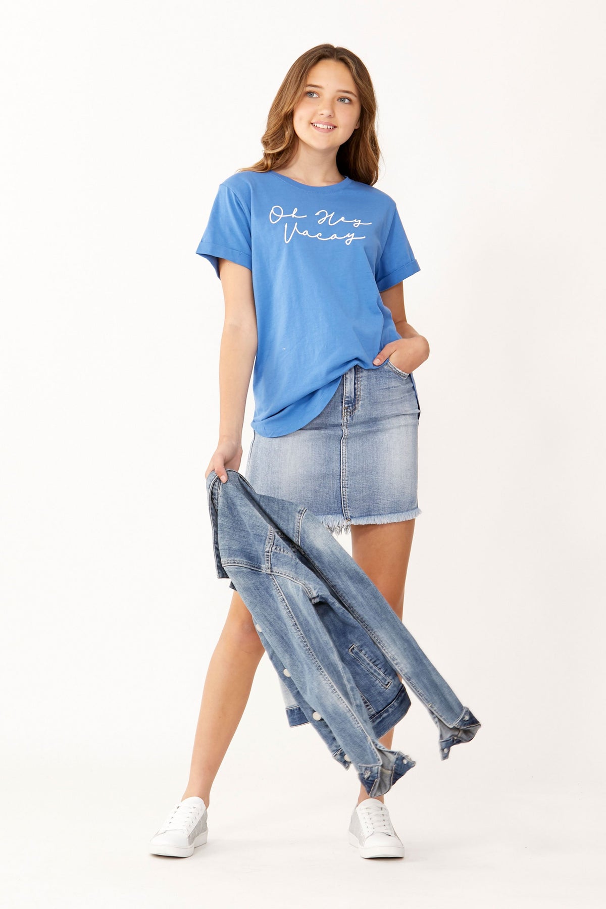 [TEST] Kids Oh Hey Vacay Print Tee