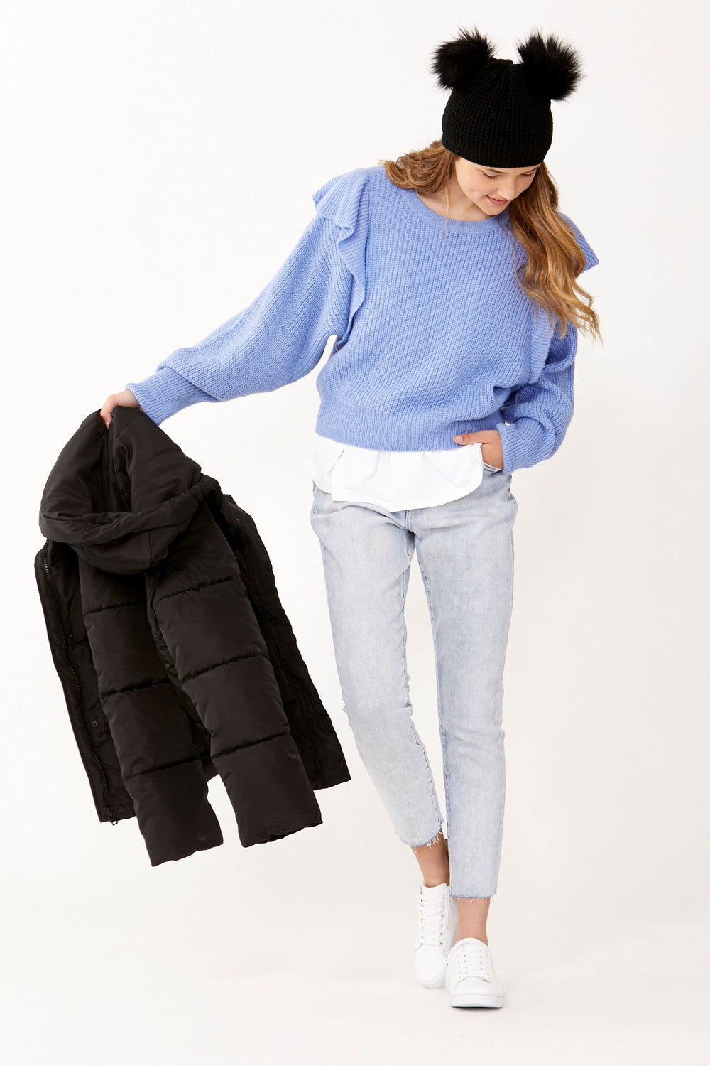 [TEST] Kids Dana Ruffle Trim Knit