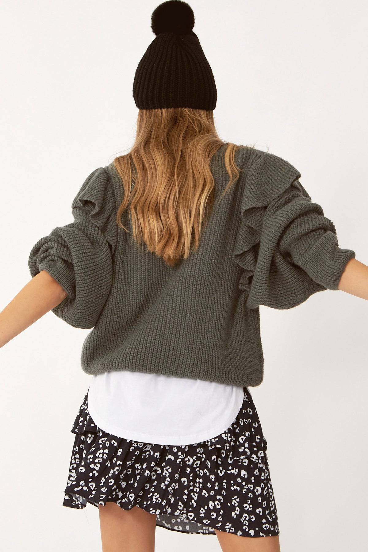 [TEST] Kids Dana Ruffle Trim Knit