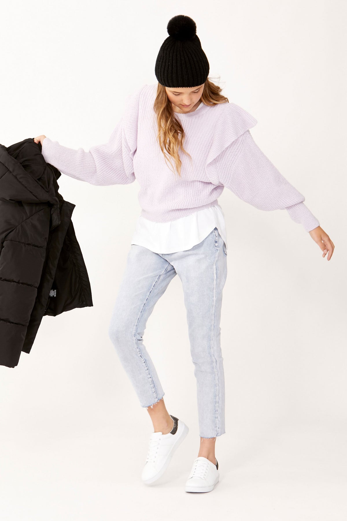 [TEST] Kids Dana Ruffle Trim Knit